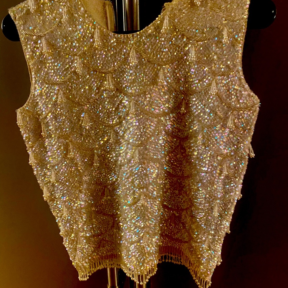 Vintage cram beaded lined too small